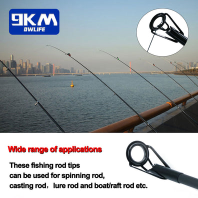 9KM Fishing Rod Guide Tip Repair Kit Set 24/230Pcs